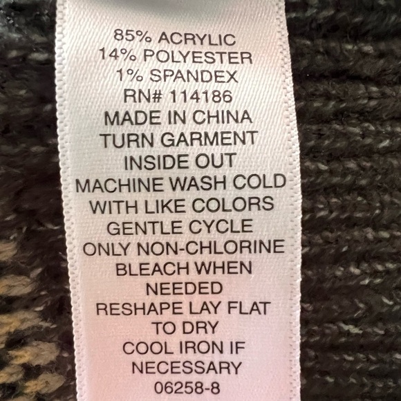 Arizona Juniors Womens Mock Neck Long Sleeve Plaid Pullover Sweater-Sz. XL/XXL - Picture 4 of 8